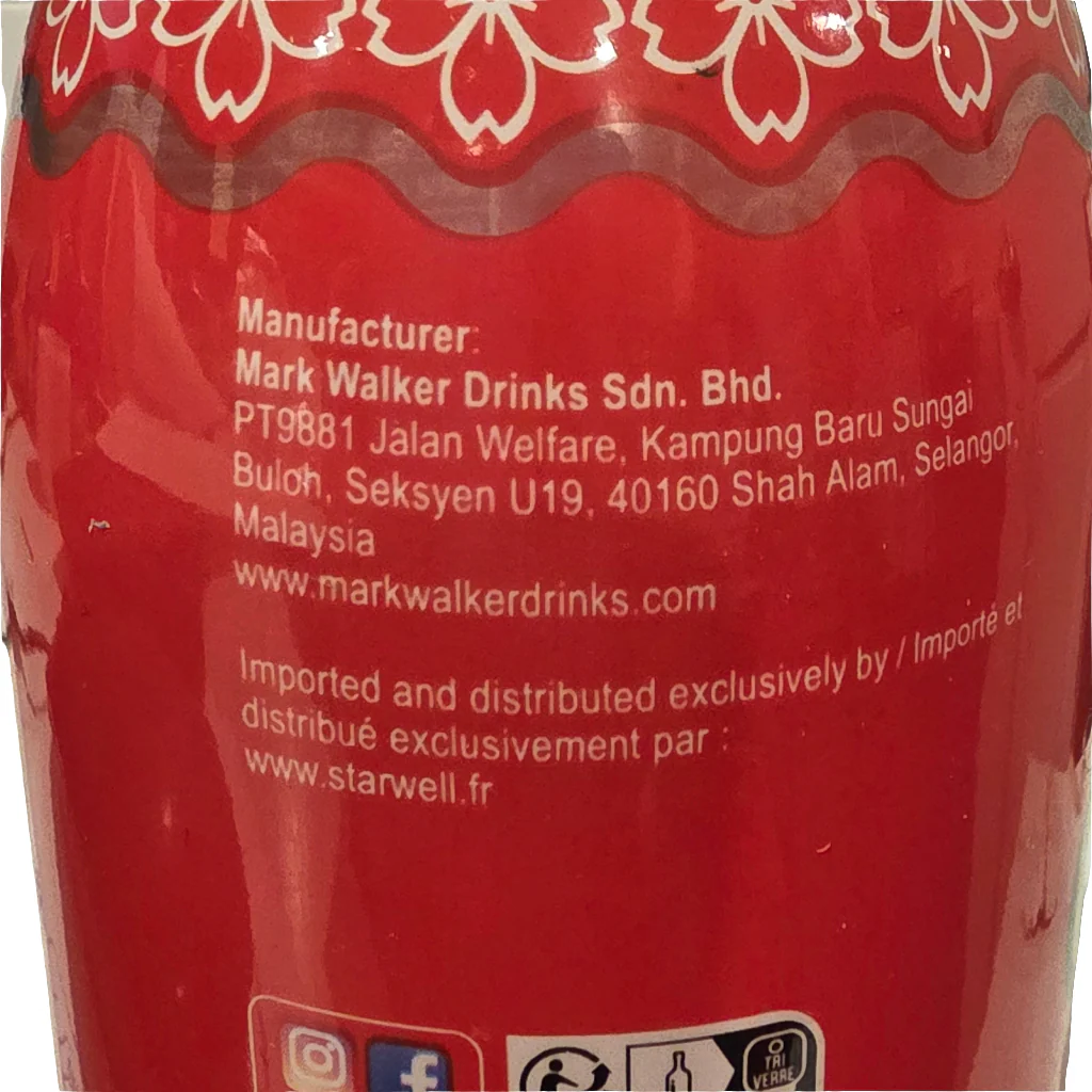 Walker's Japanese Sparkling Soda Watermelon Zero Sugar 290 ml - Image 3