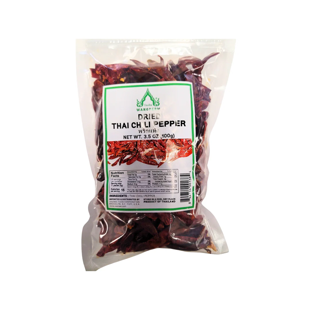 Wang Derm Dried Thai Chili Pepper 3.5 Oz