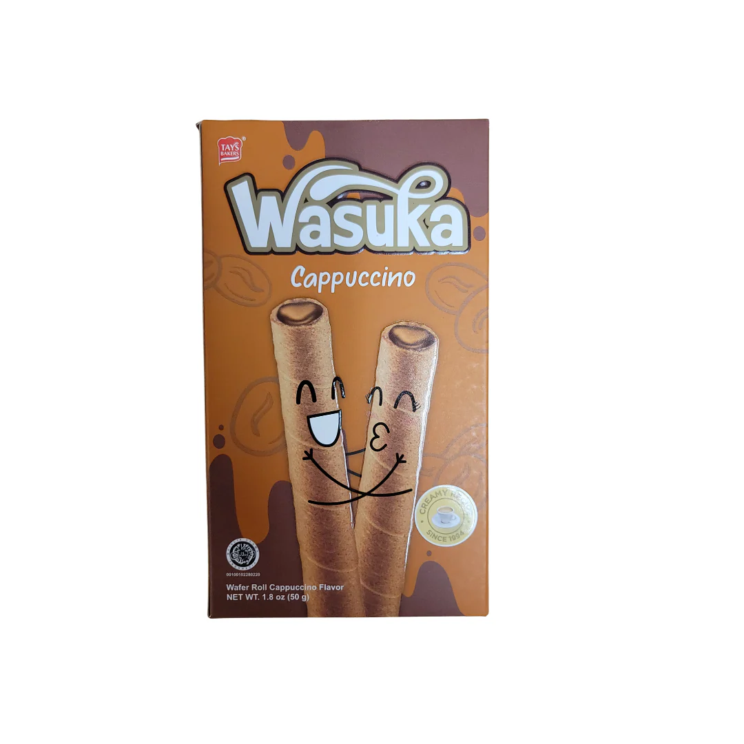 Wasuka Wafer Roll Cappucino 1.8 Oz (50 g)