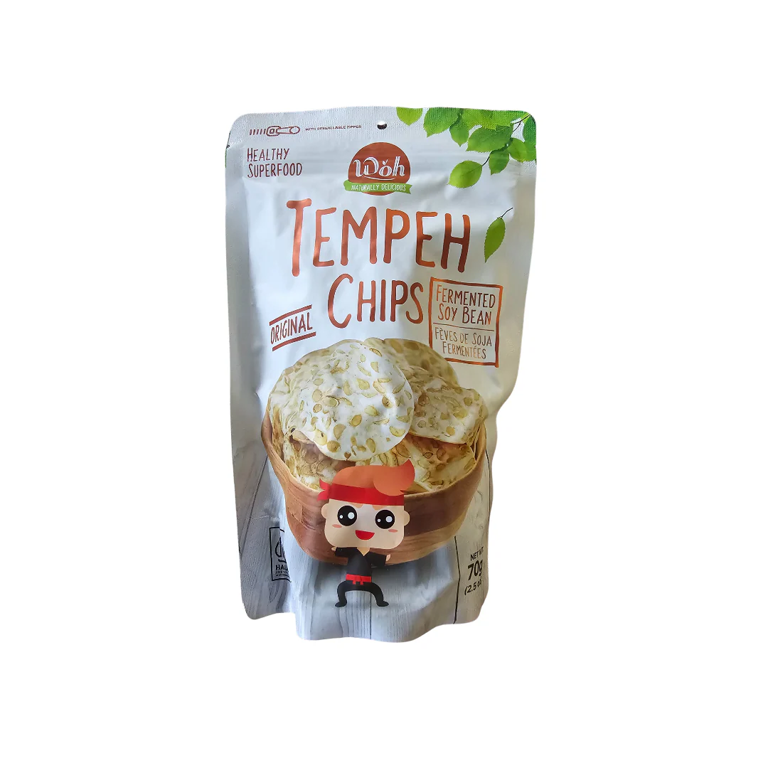 WOH Tempeh Chips Original 70 g (2.5 Oz)