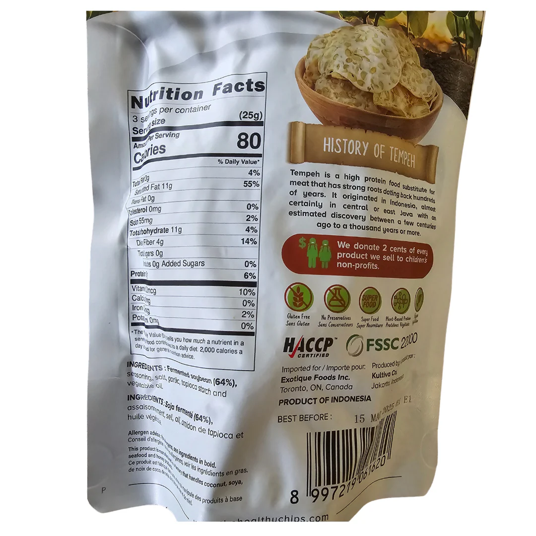 WOH Tempeh Chips Original 70 g (2.5 Oz) - Image 2