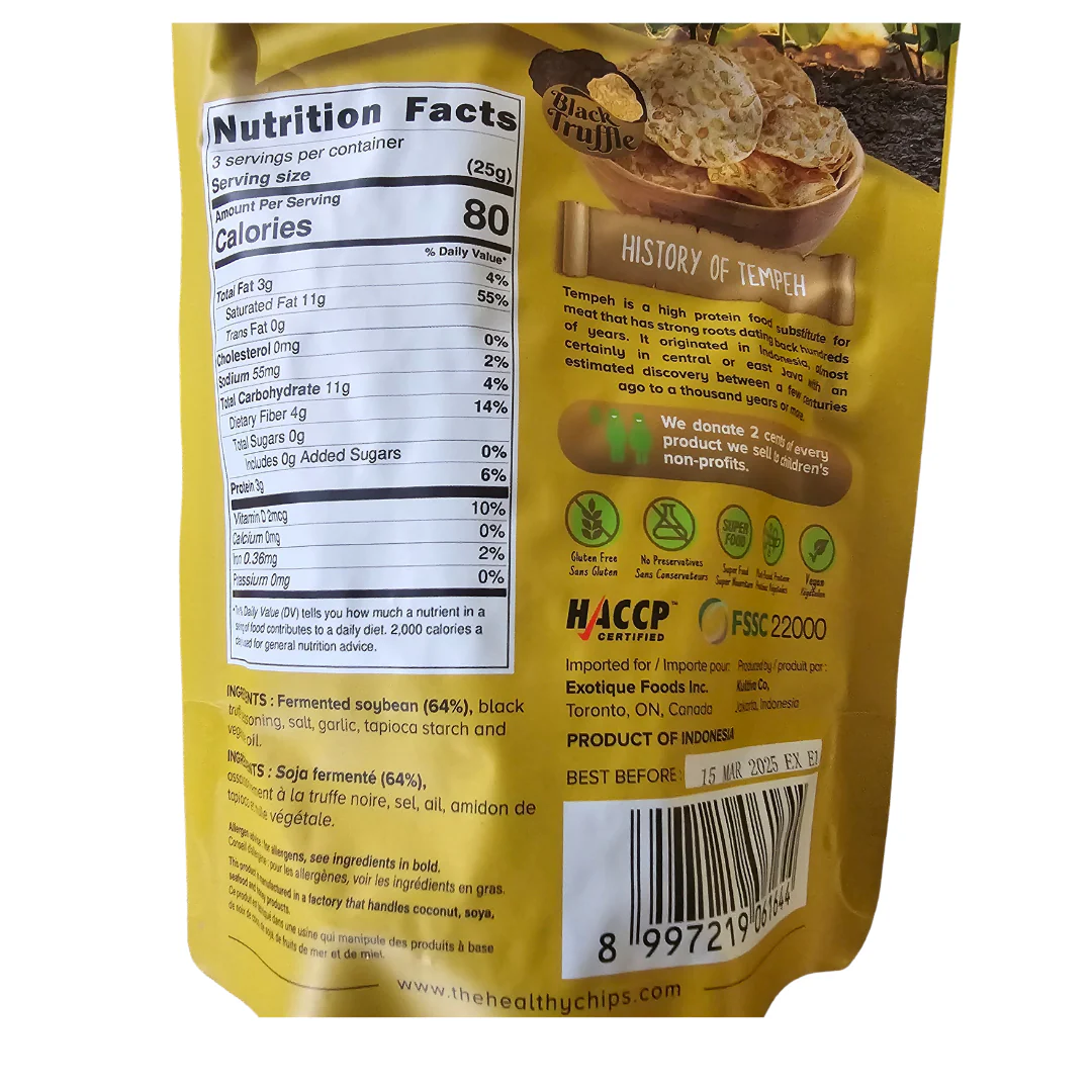 # WOH Tempeh Chips Black Truffle 70 g (2.5 Oz) - Image 2