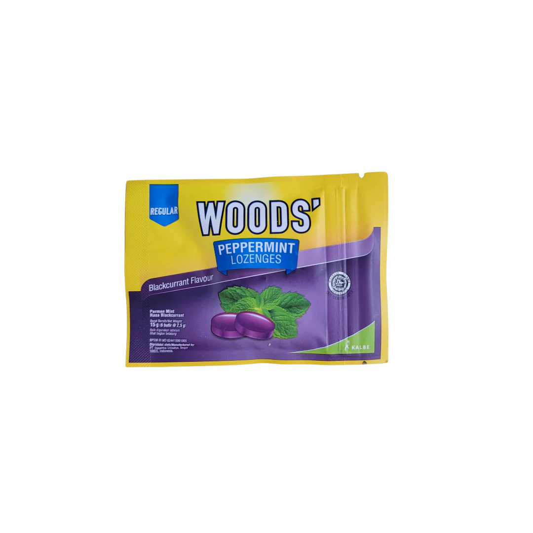 Woods Peppermint Lozenges Blackcurrant 15 g
