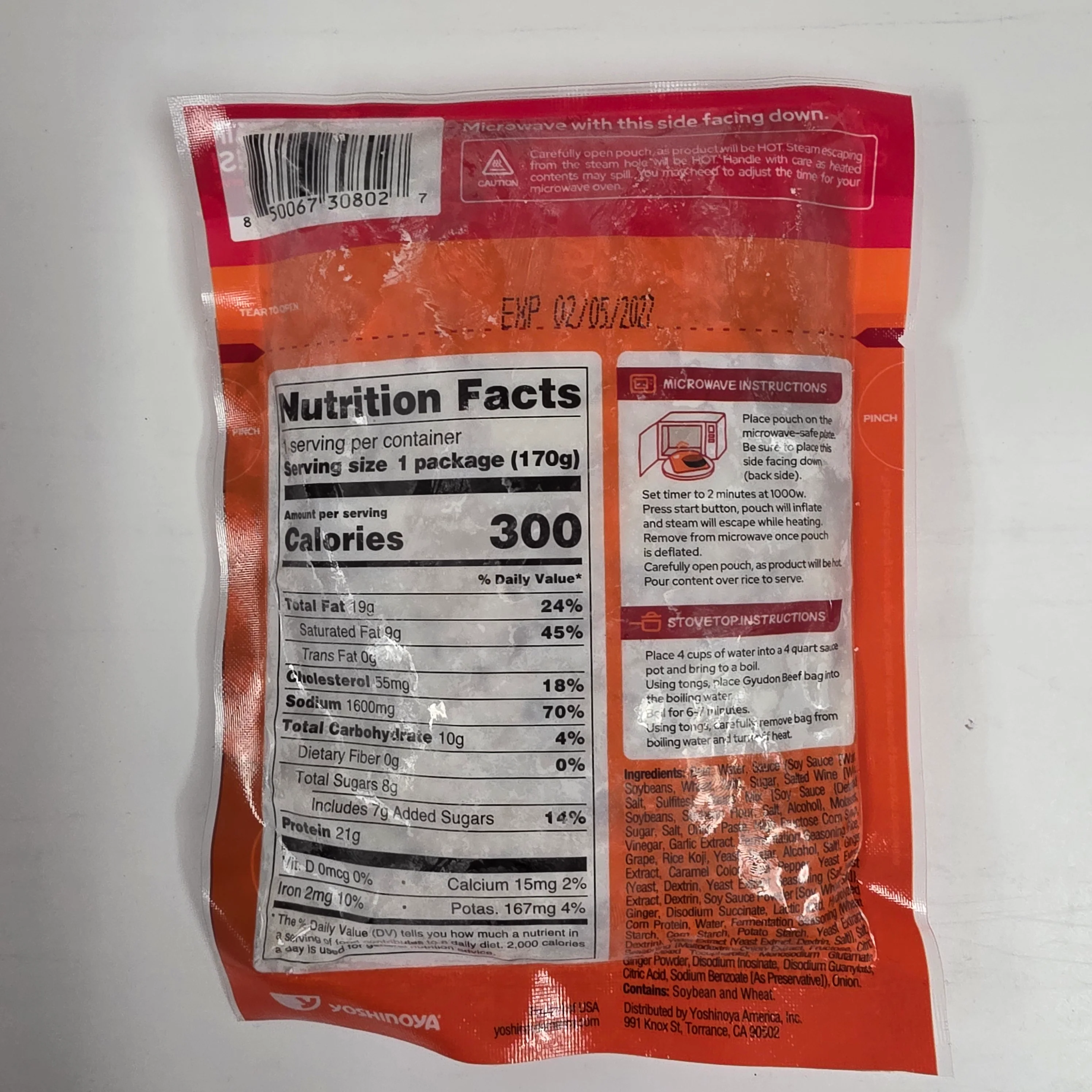 Yoshinoya Original Gyudon Beef 170g (6oz) Frozen - Image 2