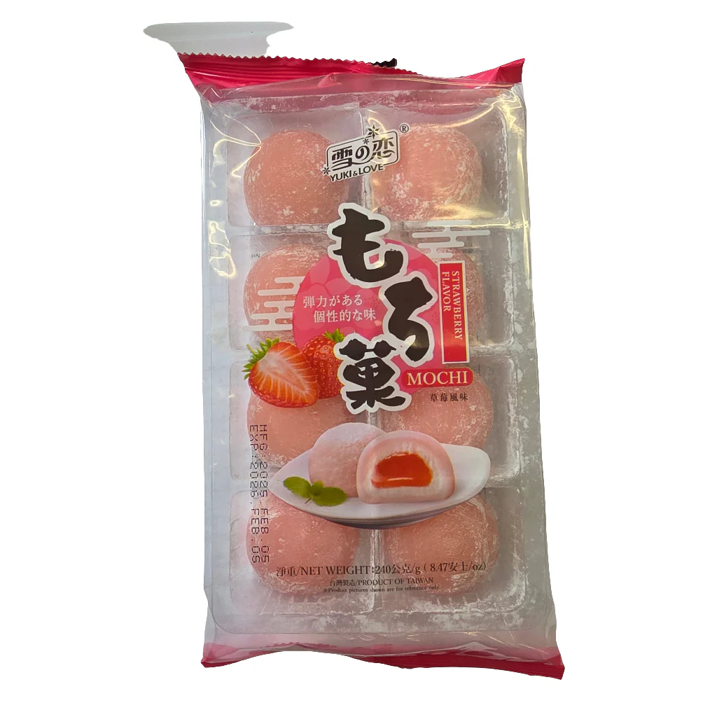 Yuki Love Daifuku Mochi Strawberry 240 g (8.47 Oz)