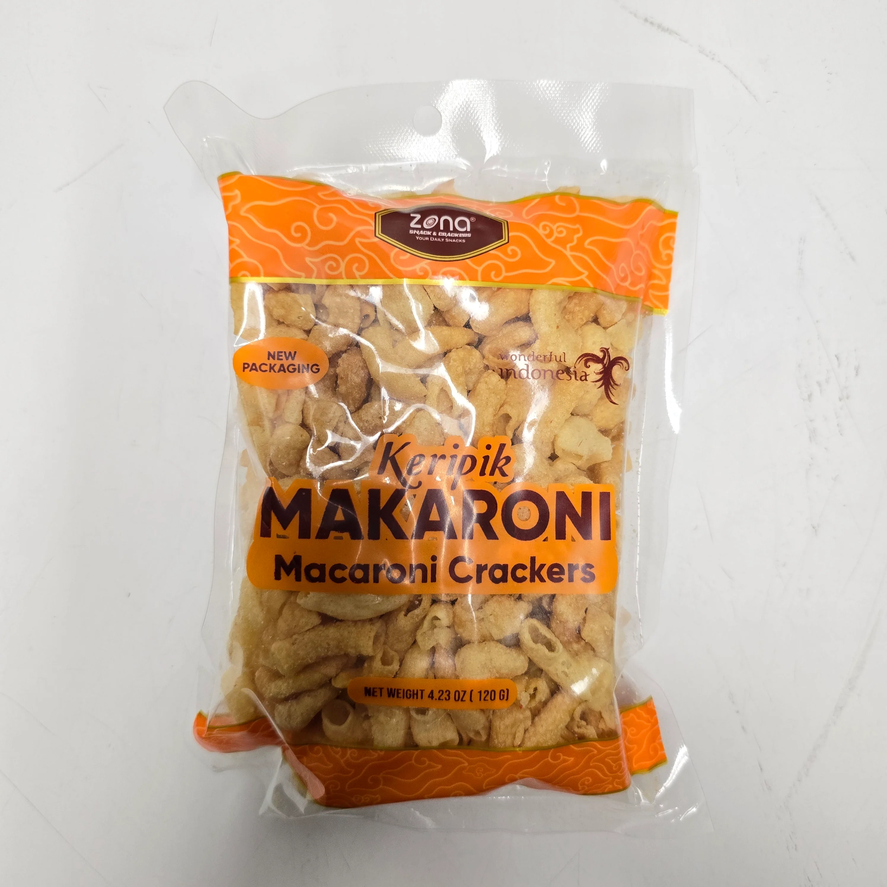 Zona Keripik Makaroni Asin Gurih 4.23 Oz (120 g)