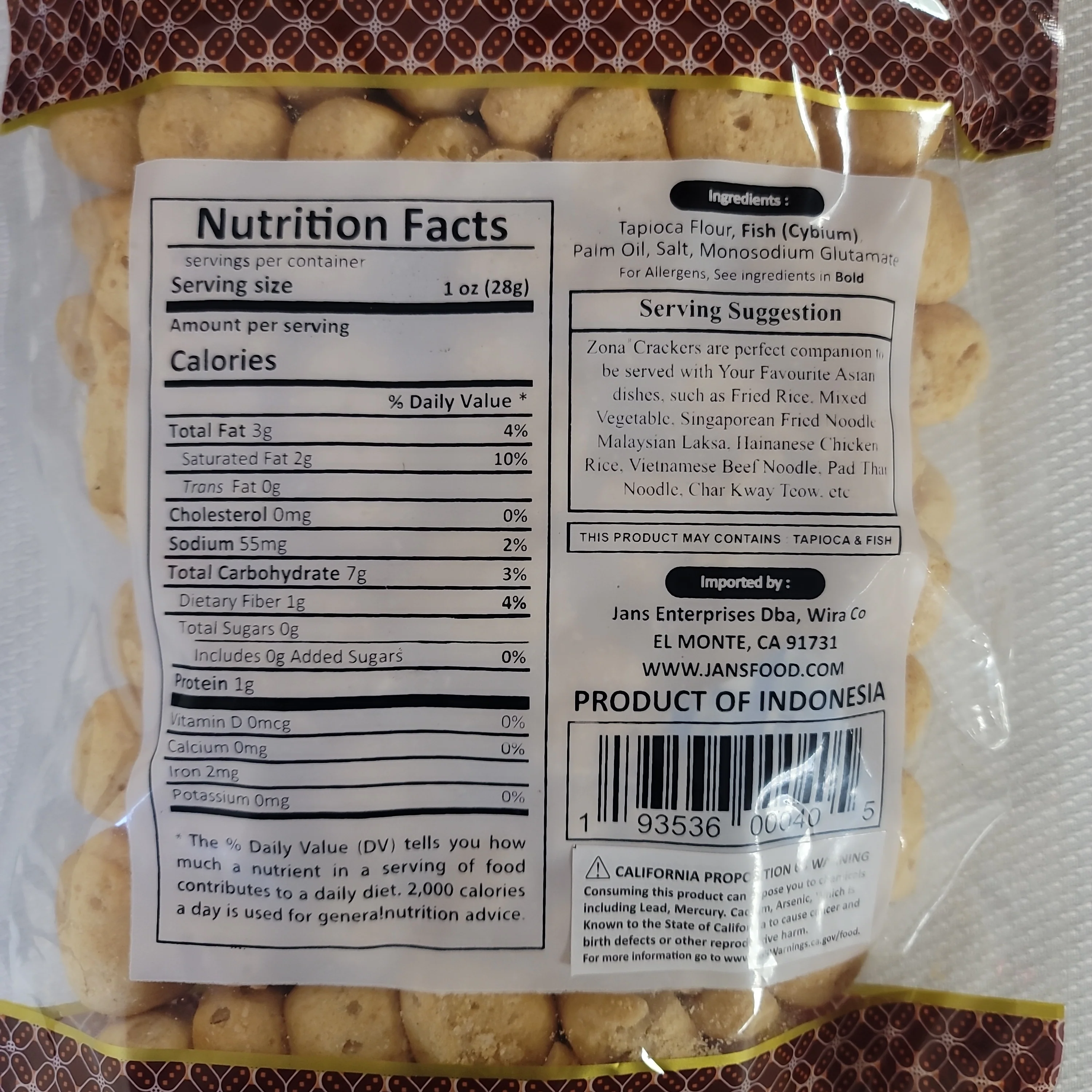 Zona Kerupuk Kuku Macan 4.4 oz (125 g) - Image 2